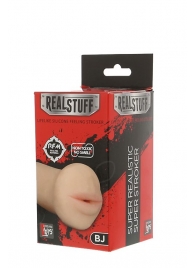 Нежный мастурбатор-ротик REALSTUFF 5INCH MASTURBATOR BJ - Dream Toys - в Казани купить с доставкой