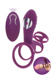 Фиолетовая эрекционная вибронасадка Halo Halo C-Ring Sleeve - Toy Joy - в Казани купить с доставкой