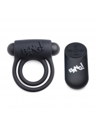 Черное эрекционное виброкольцо 28X Remote Control Vibrating Cock Ring   Bullet - XR Brands - в Казани купить с доставкой