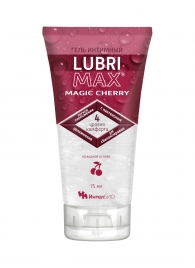 Интимный гель-смазка на водной основе Lubrimax Magic Cherry - 75 мл. - ИнтелБИО - купить с доставкой в Казани