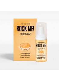 Жидкий вибратор Nuei Rock Me! с ароматом печенья и сливок - 20 мл. - Nuei cosmetics - купить с доставкой в Казани