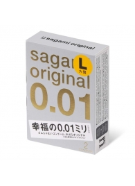 Презервативы Sagami Original 0.01 L-size увеличенного размера - 2 шт. - Sagami - купить с доставкой в Казани