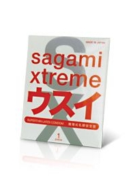 Ультратонкий презерватив Sagami Xtreme SUPERTHIN - 1 шт. - Sagami - купить с доставкой в Казани