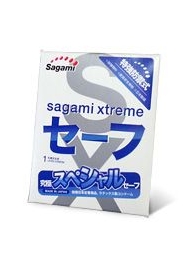 Презерватив Sagami Xtreme Ultrasafe с двойным количеством смазки - 1 шт. - Sagami - купить с доставкой в Казани