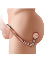 Кольцо на пенис с анальным стимулятором Stainless Steel Anal Hook   Cock Ring - BlueLine - в Казани купить с доставкой