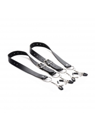 Ремни с зажимами для половых губ Spread Labia Spreader Straps with Clamps - XR Brands - купить с доставкой в Казани