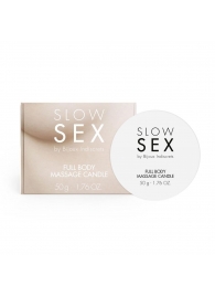 Массажная свеча для всего тела Slow Sex - 50 гр. - Bijoux Indiscrets - купить с доставкой в Казани