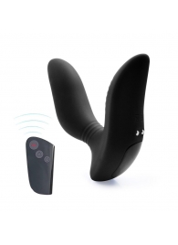 Черный вибромассажер простаты 3,5’’ Remote Control Curve P-spot Massager - 12 см. - Erokay - в Казани купить с доставкой