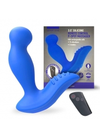 Синий вибромассажер простаты 3,5’’ Remote Control P-spot Massager - 12,5 см. - Erokay - в Казани купить с доставкой