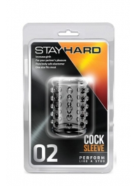 Прозрачная насадка на пенис с шишечками STAY HARD COCK SLEEVE 02 CLEAR - Blush Novelties - в Казани купить с доставкой