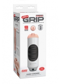 Мастурбатор-вагина Extreme Toyz Mega Grip Vibrating Stroker Mouth - Pipedream - в Казани купить с доставкой