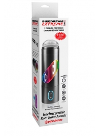 Перезаряжаемый мастурбатор-ротик Extreme Toyz Rechargeable Roto-Bator Mouth - Pipedream - в Казани купить с доставкой