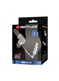 Прозрачная насадка на пенис и мошонку с анальным стимулятором Rilley - Baile - в Казани купить с доставкой