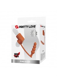 Телесная насадка на пенис и мошонку с анальным стимулятором Rilley - Baile - в Казани купить с доставкой