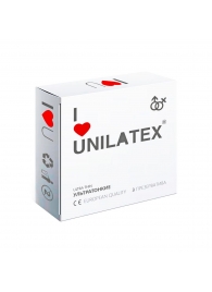 Ультратонкие презервативы Unilatex Ultra Thin - 3 шт. - Unilatex - купить с доставкой в Казани