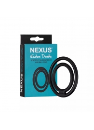 Черное двойное эрекционное кольцо Nexus Enduro Double - Nexus Range - в Казани купить с доставкой