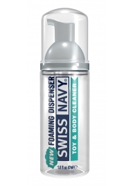 Очищающая пенка для игрушек и тела Toy   Body Cleaner Foamer - 47 мл. - Swiss navy - купить с доставкой в Казани