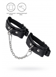 Черные мини-оковы со скруглёнными углами - Pecado - купить с доставкой в Казани