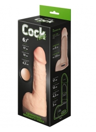 Телесный фаллоудлинитель с мошонкой Cock Next - 17 см. - LOVETOY (А-Полимер) - в Казани купить с доставкой