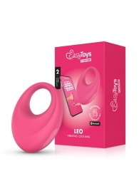 Розовое интерактивное эрекционное виброкольцо Leo - Easy toys - в Казани купить с доставкой
