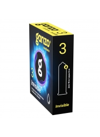 Супертонкие презервативы Ganzo Invisible - 3 шт. - Ganzo - купить с доставкой в Казани