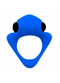 Синее эрекционное кольцо Wooomy Tribeс с вибрацией - Adrien Lastic - в Казани купить с доставкой