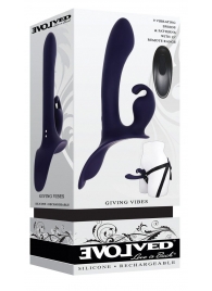 Женский страпон с вибрацией Giving Vibes - Evolved - купить с доставкой в Казани