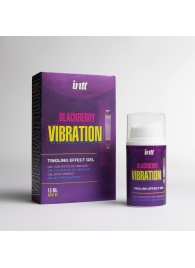 Стимулирующий гель с эффектом вибрации Blackberry Vibration - 15 мл. - INTT - купить с доставкой в Казани