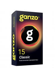 Классические презервативы с обильной смазкой Ganzo Classic - 15 шт. - Ganzo - купить с доставкой в Казани