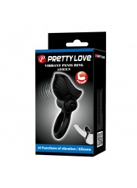 Черное эрекционное кольцо с вибрацией Adrien - Baile - в Казани купить с доставкой