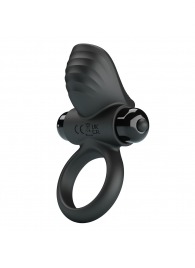 Черное эрекционное кольцо с вибрацией Adrien - Baile - в Казани купить с доставкой