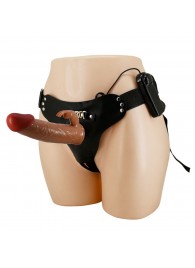 Мужской полый страпон с вибрацией Marion - Baile - купить с доставкой в Казани