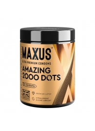 Точечные презервативы MAXUS 2000 Amazing Dots с железным кейсом - 12 шт. - Maxus - купить с доставкой в Казани