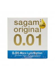 Увлажнённый презерватив Sagami Original 0.01 Extra Lub - 1 шт. - Sagami - купить с доставкой в Казани