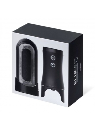 Набор Tenga Flip Zero Electronic Vibrotation: мастурбатор с вибрацией и устройство вращения - Tenga - в Казани купить с доставкой