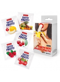Набор из 5 саше съедобных смазок Tutti-Frutti - Биоритм - купить с доставкой в Казани