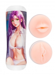 Двусторонний мастурбатор аниме - ротик и вагина - Tokyo Style - в Казани купить с доставкой