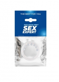 Эрекционное кольцо с мягкой стимулирующей насадкой - Sex Expert - в Казани купить с доставкой