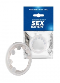 Эрекционное кольцо с мягкой стимулирующей насадкой - Sex Expert - в Казани купить с доставкой