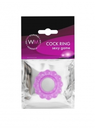 Лиловое эрекционное кольцо с 2 рядами стимулирующих шариков - Erowoman-Eroman - в Казани купить с доставкой