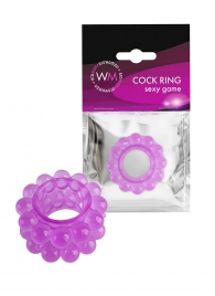 Лиловое эрекционное кольцо с 2 рядами стимулирующих шариков - Erowoman-Eroman - в Казани купить с доставкой