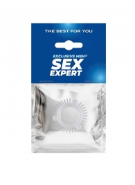 Эластичное эрекционное кольцо с 3 шариками и шипами - Sex Expert - в Казани купить с доставкой