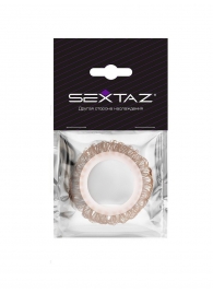 Эрекционное кольцо с бежевыми «ресничками» - Sextaz - в Казани купить с доставкой