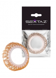 Эрекционное кольцо с бежевыми «ресничками» - Sextaz - в Казани купить с доставкой