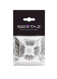 Эластичное эрекционное кольцо с черными «ресничками» - Sextaz - в Казани купить с доставкой