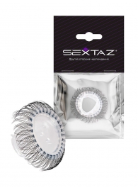 Эластичное эрекционное кольцо с длинными черными «ресничками» - Sextaz - в Казани купить с доставкой