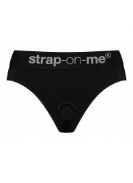 Черные трусики для насадок Heroine Lingerie Harness - size XL - Strap-on-me - купить с доставкой в Казани
