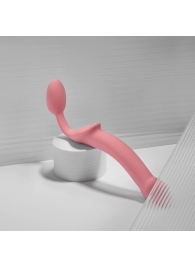 Розовый безремневой страпон Strap-on-me Semi-Realistic Bendable Strap-On size XL - Strap-on-me - купить с доставкой в Казани