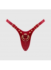 Красный пояс для фиксации насадок Strap-On-Me Leatherette Harness Fabulous - Strap-on-me - купить с доставкой в Казани