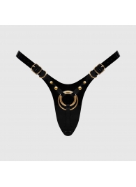 Черный пояс для фиксации насадок Strap-On-Me Leatherette Harness Fabulous - Strap-on-me - купить с доставкой в Казани